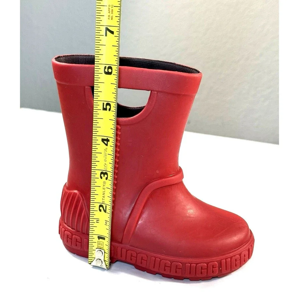 UGG Drizlita Toddler Red Waterproof Rain Boots Size 6 Style 1130361T
